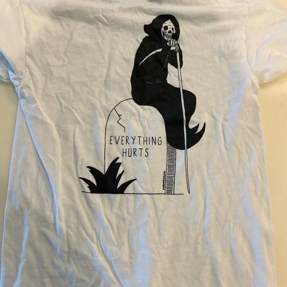 Threadless White Cotton Tee - Picture 3 of 3